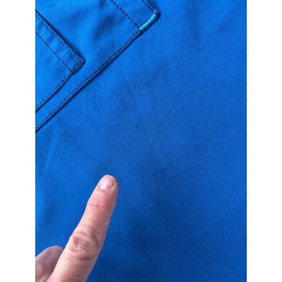 Carhartt 2XL Blue V-Neck Short Sleeve Scrub Top With Pockets - Picture 7 of 10